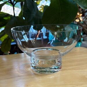 Vintage Elegant Clear Glass Bowl